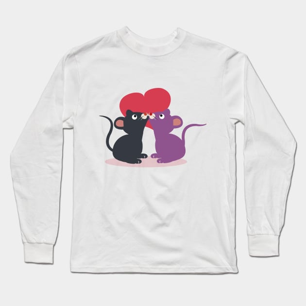 Mice in love Long Sleeve T-Shirt by dddesign